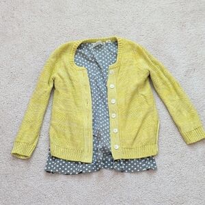 Anthropologie Field Flower Cardigan Size S